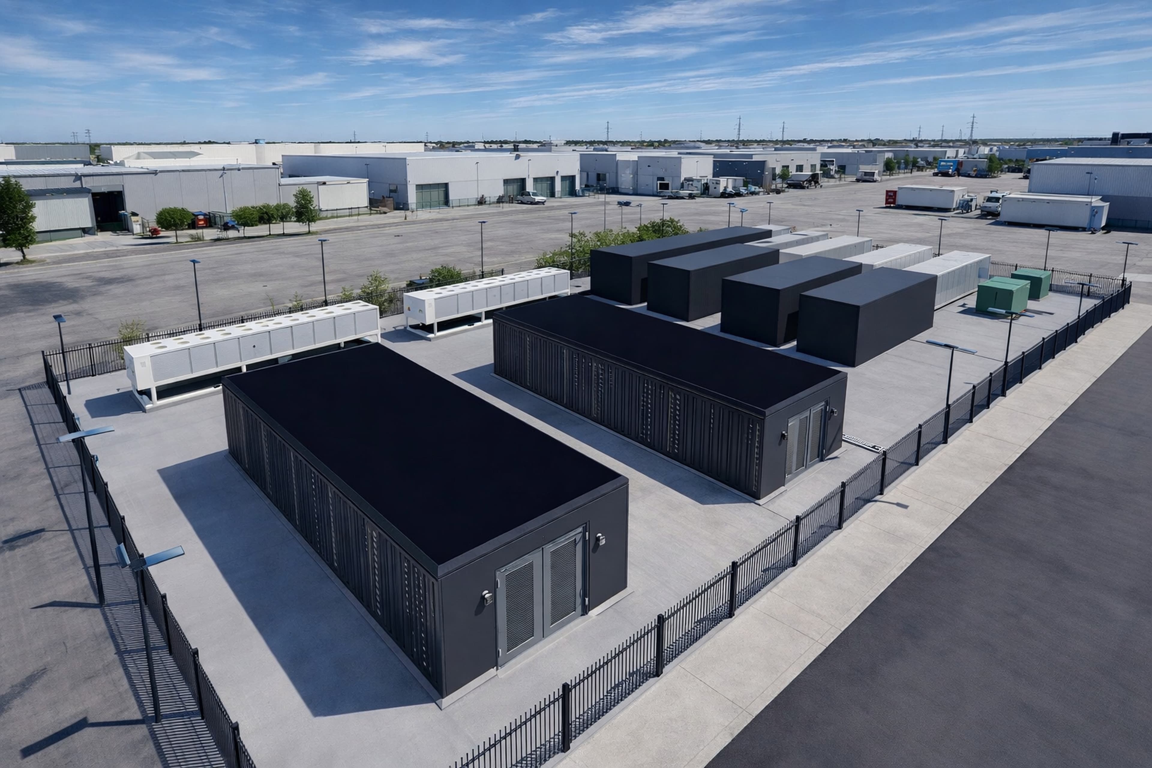 Modular computing facility on site
